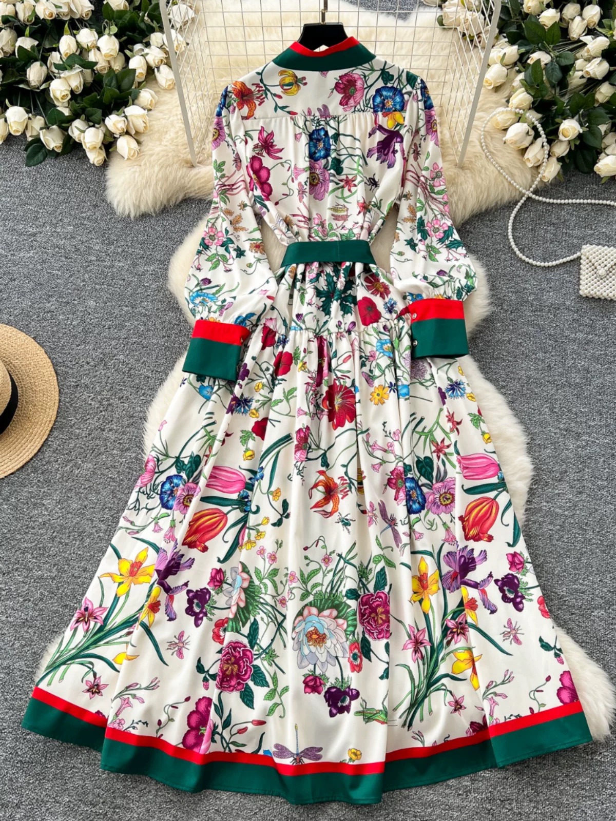 Summer stunner print dress ED184 images